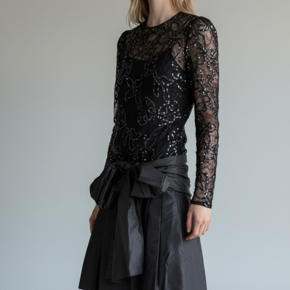 Guy Laroche Black Lace Dress